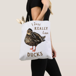 Ich habe nur wirklich Liebe Enten Tote Tasche