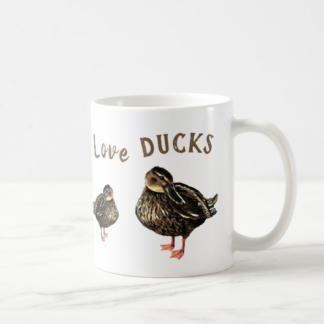 Ich habe nur wirklich Liebe Enten Trinkbehälter - Kaffeetasse (Rechts)