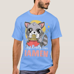 Ich habe nur wirklich Liebe Ramen mit einem Racoon T-Shirt