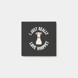 Ich habe nur wirklich Liebe Whippet Hund - Süße Ti Post-it Klebezettel