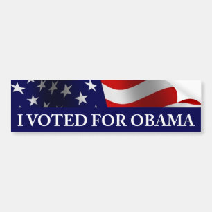 Ich habe Obama gewählt Autoaufkleber