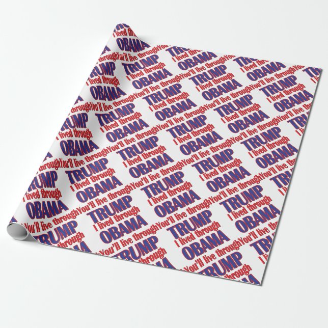 Ich habe Obama überlebt Geschenkpapier (Ungerollt)