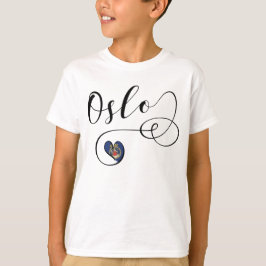 Ich habe Oslo, Norwegen, Oslo Flag T-Shirt