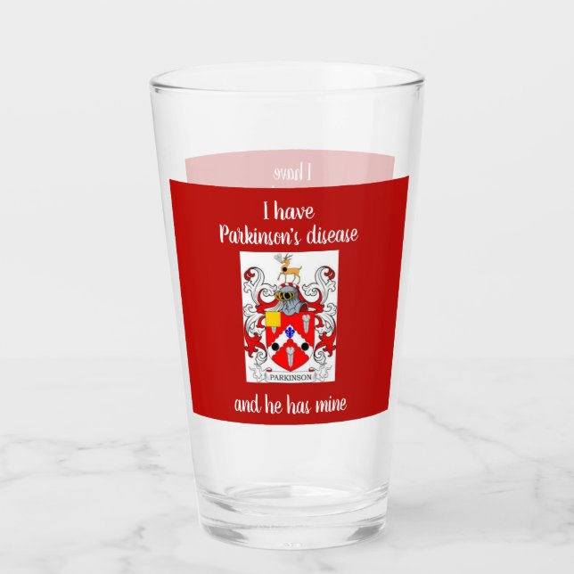 Ich habe Parkinson-Krankheit und er hat meine Glas (Vorderseite)