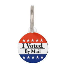 Ich habe per Post abgestimmt Haustiermarke