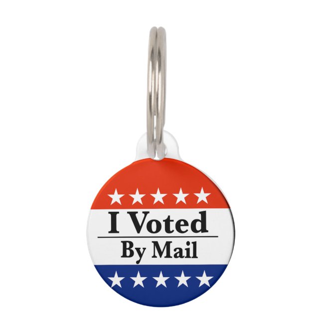 Ich habe per Post abgestimmt Haustiermarke (Vorderseite)