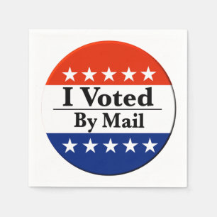 Ich habe per Post abgestimmt Serviette