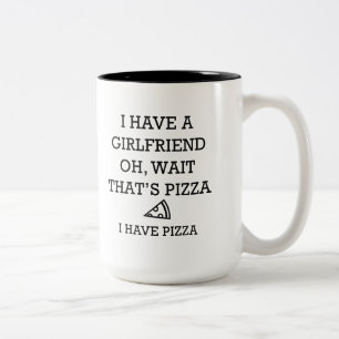 Ich habe Pizza Zweifarbige Tasse