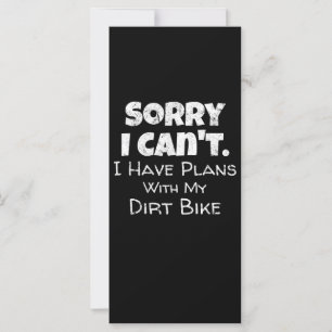 Ich habe Pläne mit meinem Dirt-Bike-Geschenk