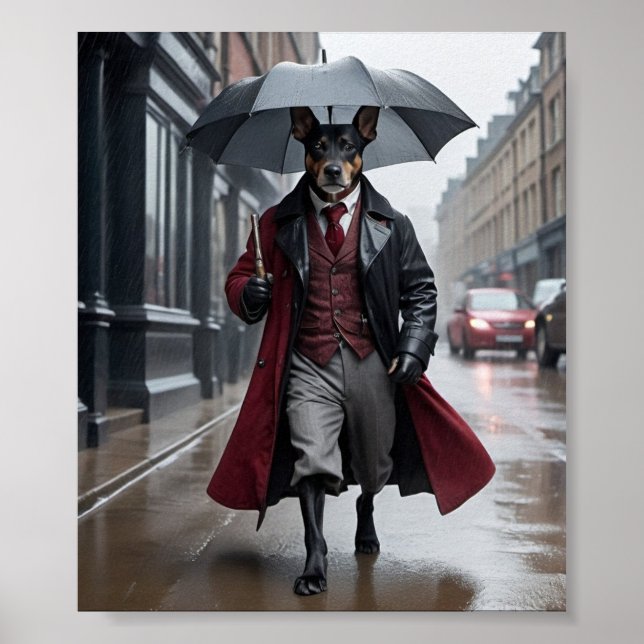 Ich habe Pläne mit meinem Hundeposter 4 Poster (Vorne)