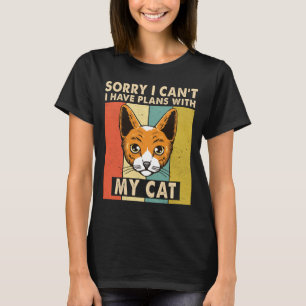 Ich habe Pläne mit meiner Chat Funny Cat Lover T-Shirt