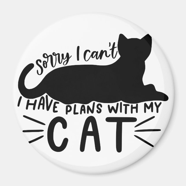Ich habe Pläne mit meiner Katze Magnet (Vorne)
