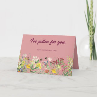 Ich habe Pollen für dich Valentinstag-Karte Dankeskarte