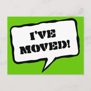 Ich habe Postkarten für neue Adresse verschoben