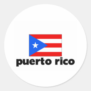 ICH HABE PUERTO RICO RUNDER AUFKLEBER