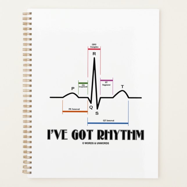 Ich habe Rhythm EKG EKG Elektrokardiogramm Got Planer (Vorderseite)