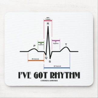 Ich habe Rhythm Got (EKG/EKG - Oldgate Lane Kontur Mousepad