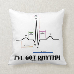 Ich habe Rhythmus (ECG/EKG Elektrokardiogramm) Kissen