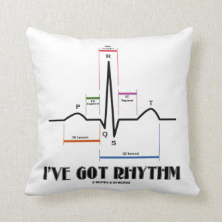 Ich habe Rhythmus (ECG/EKG Elektrokardiogramm) Kissen