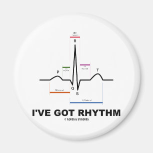 Ich habe Rhythmus (ECG - EKG Herz-Schlag) Magnet