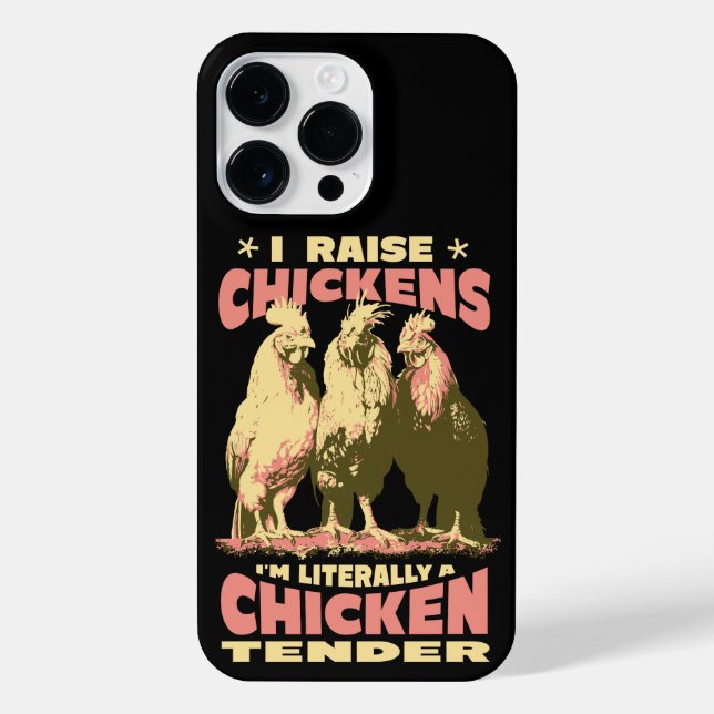 ICH HABE SCHICKENS, ICH BIN LITERWEISE EIN CHICKEN iPhone HÜLLE (Rückseite)