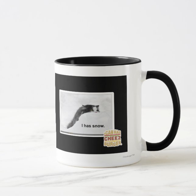 Ich habe Schnee. Tasse (Rechts)