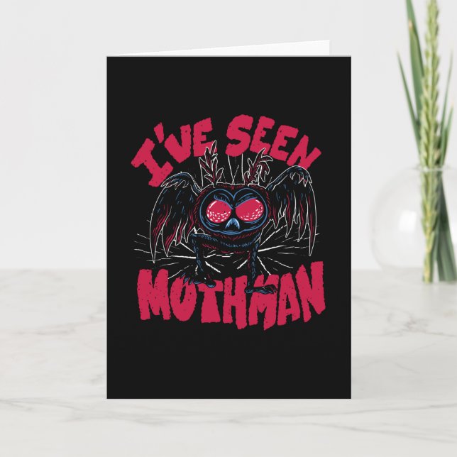 Ich habe Seen Mothman Karte (Vorderseite)