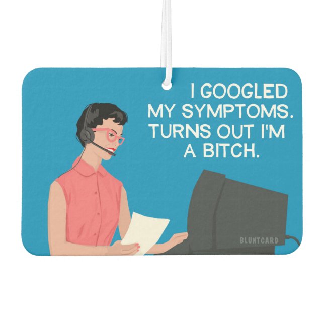 Ich habe selbst gesucht! - Funny Autolufterfrischer (Vorderseite)