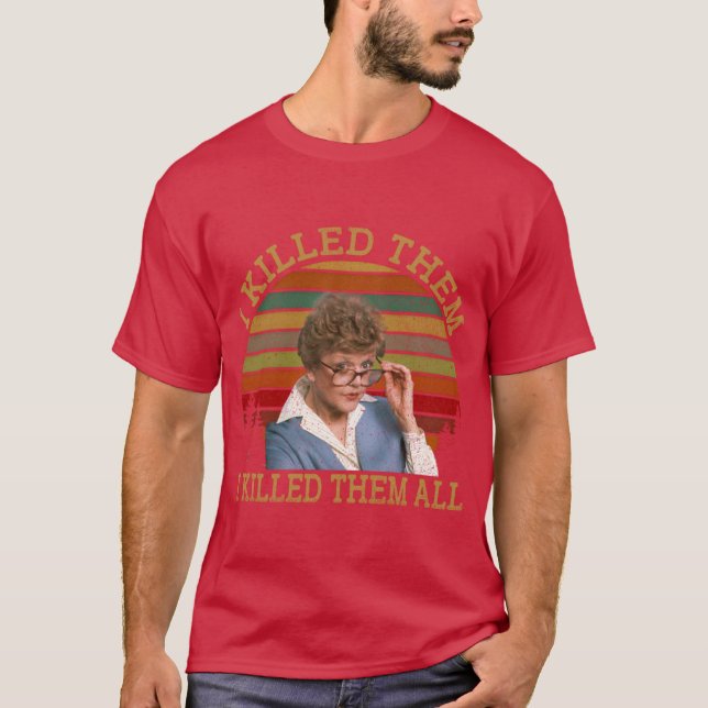 Ich habe sie alle getötet Murder She Wrote Tee Jes (Vorderseite)