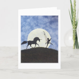 "Ich habe sie eine Nacht gesehen" Dankeskarte