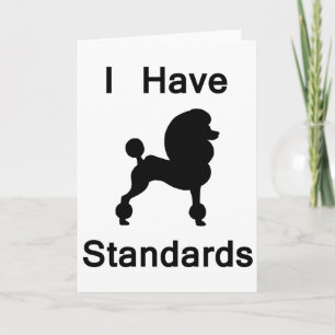 Ich habe Standards (Poodle) Karte