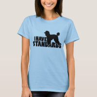 Ich habe Standards - Standardpudel-Silhouettegang