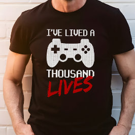 Ich habe tausend Lebendvideospieler gelebt Tri-Blend Shirt