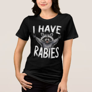 Ich habe Tollwut-Retro Tri-Blend Shirt