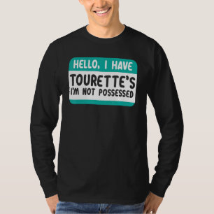 Ich habe Tourette Syndrome Awareness Aquamarin Rib T-Shirt
