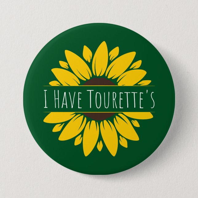 Ich habe Tourette's Button (Vorderseite)