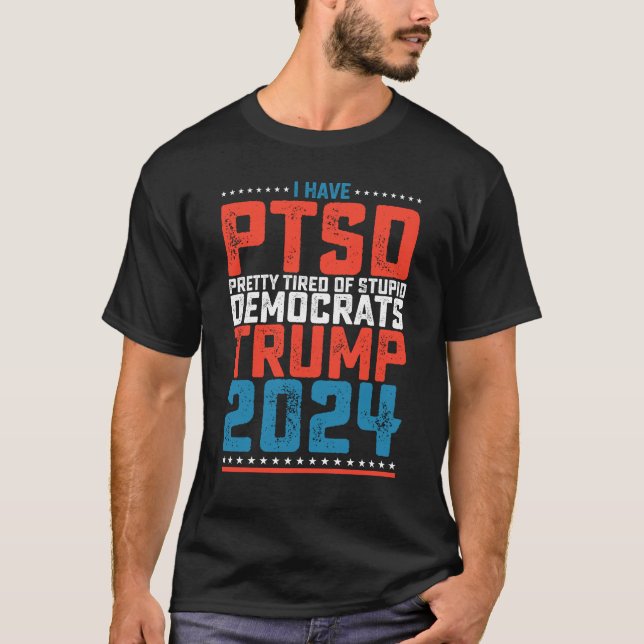 Ich habe Trump 2024 Hübsch satt. T-Shirt (Vorderseite)