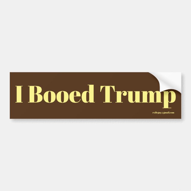 Ich habe Trump gestärkt Autoaufkleber (Vorne)