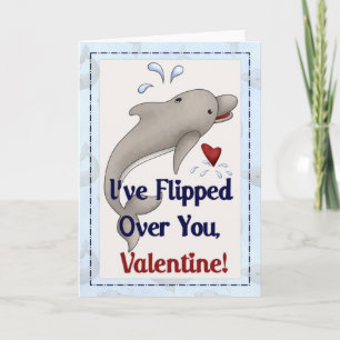 Ich habe über dich Gedreht, Valentine Dolphin Card Feiertagskarte