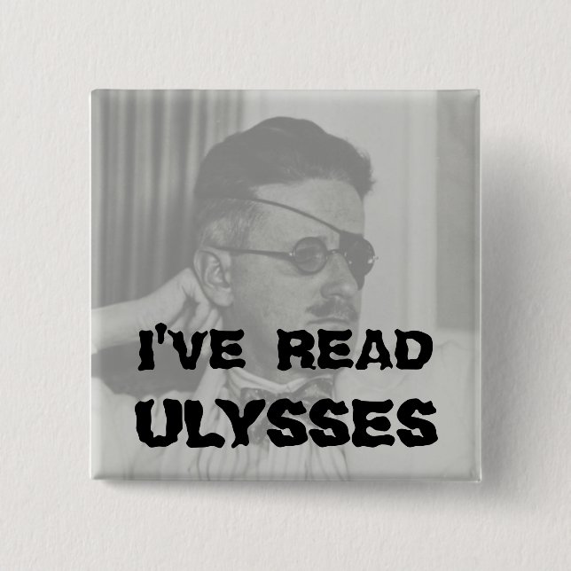 "Ich habe Ulysses" Knopf gelesen Button (Vorderseite)