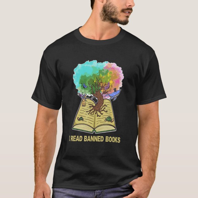 Ich habe verbotene Bücher gelesen, die ich überleb T-Shirt (Vorderseite)