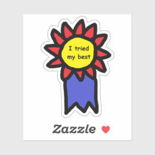 Ich habe versucht, mein Bestes Abzeichen Award Die Aufkleber