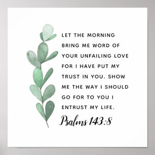 Ich habe Vertrauen in Ihre Schrift Poster