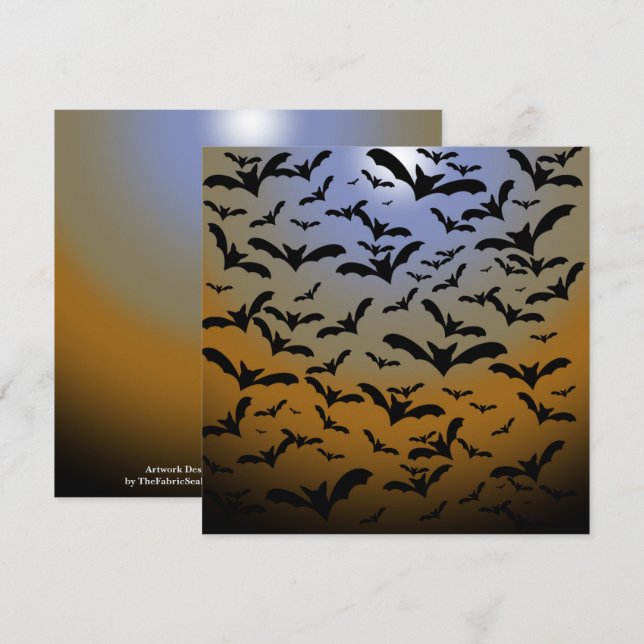 Ich habe viel für schwarze Fledermäuse und Hübsche Karte (Vorne/Hinten)