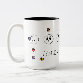 Ich habe viele Gefühle Zweifarbige Tasse