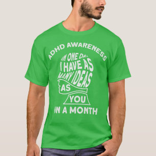 Ich habe viele Ideen ADHD Awareness Premium T-Shirt