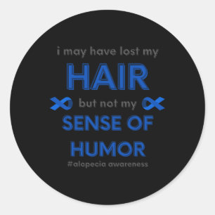 Ich habe vielleicht Alopecia Haarausfall Awa verlo Runder Aufkleber