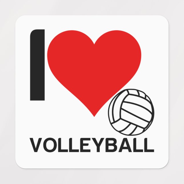 ICH HABE VOLLEYBALL ETIKETTEN (Design 1)