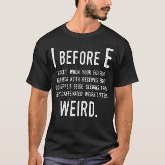 Ich habe vor der lustigen englischen Grammatikausn T-Shirt
