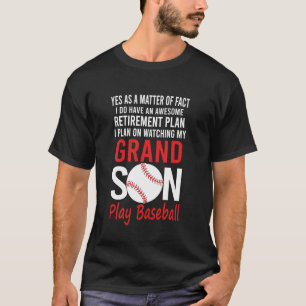 Ich habe vor, meinem Enkel beim Baseball-Funny zuz T-Shirt